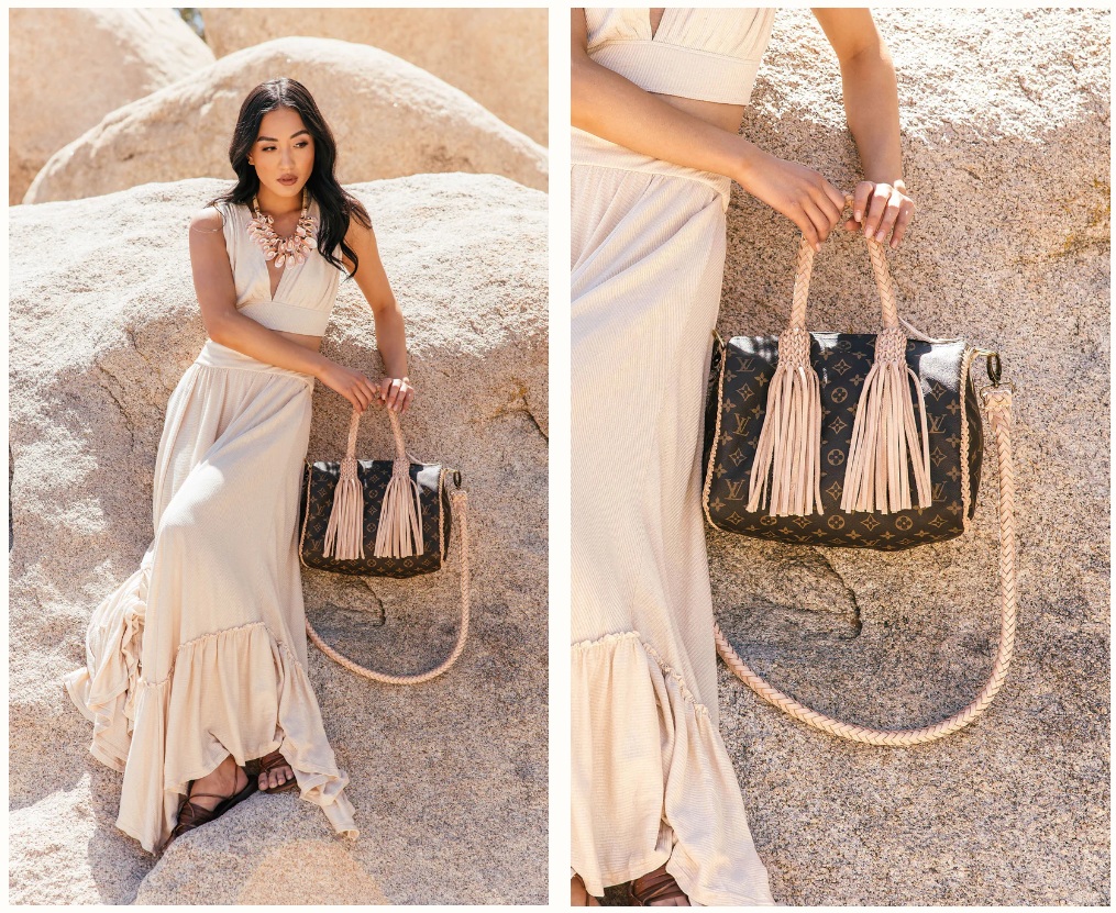 Icon Vachetta bag leather texture detail handcrafted finish