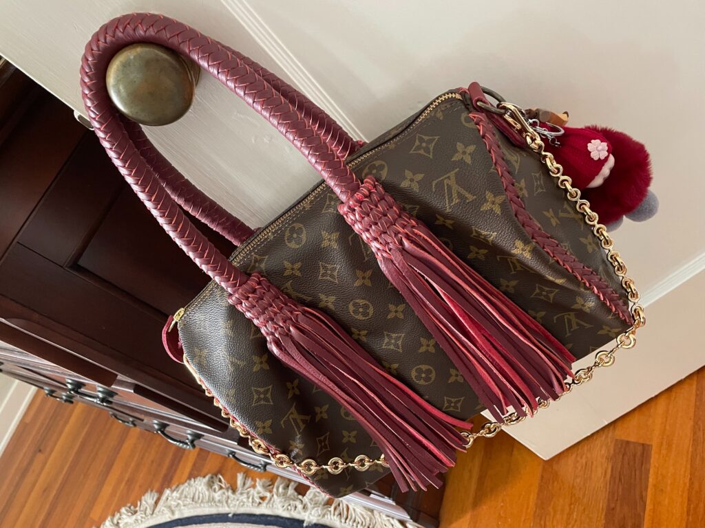 Icon Vachetta boho bag inside compartment storage space