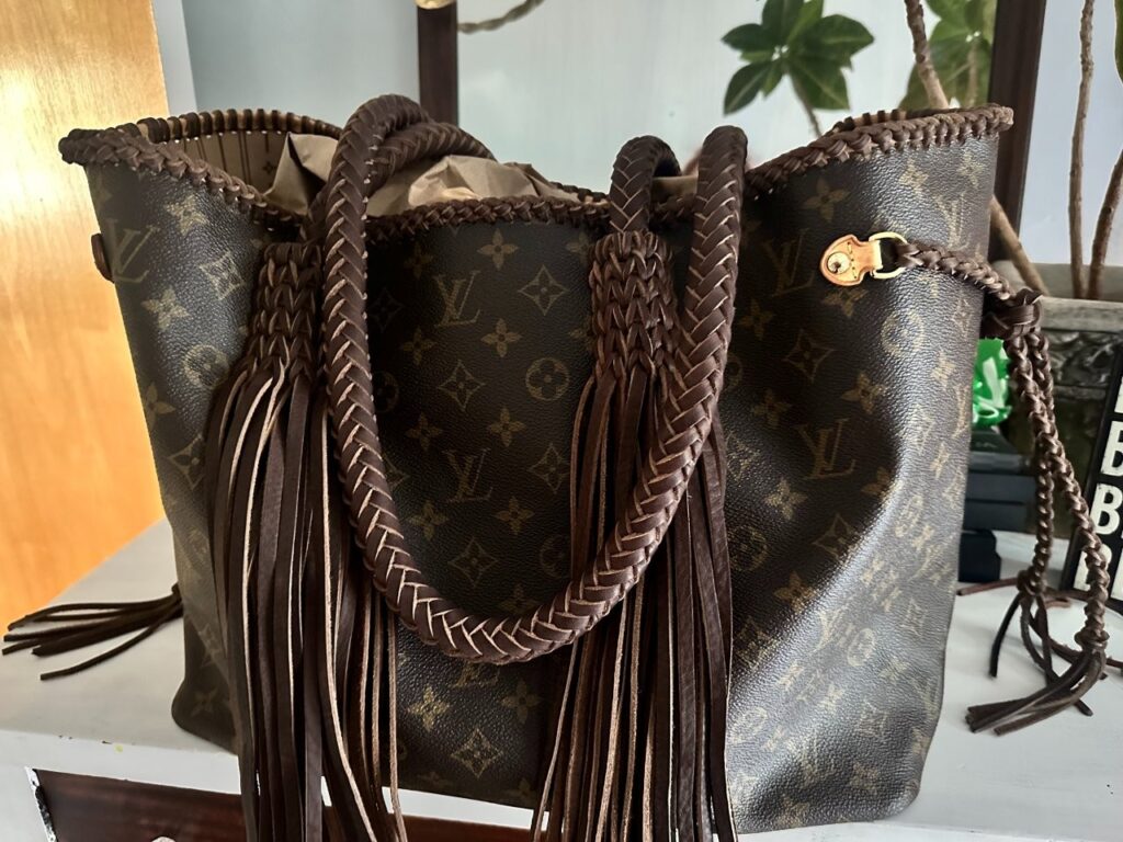 Handcrafted Voyager leather tote by Vintage Boho Bags for a luxury look